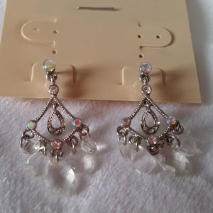 Aurora Borealis Chandelier Earrings